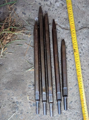 $79.90 • Buy 5x Jackhammer Masonry Moil Point Bits, Top Shank OD 14mm, Hex Body Width 19mm