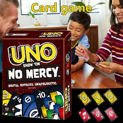 2X UNO Show Em No Mercy Card Game For Kids Adults  Family Night Parties & Tra • $14.59