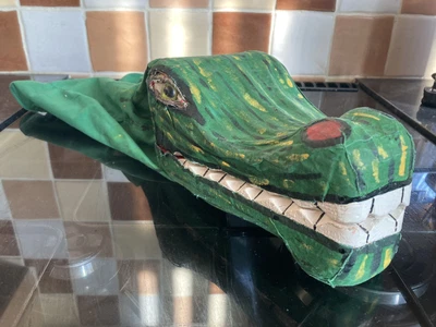£145 • Buy Punch & Judy ' Crocodile ' Puppet By Bryan Clarke, Hand Made, Dressed, Painted.