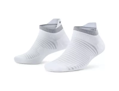 Nike Unisex Spark Lightweight Ankle Socks Gym Sports - White (Mens US 12-13.5) • $29