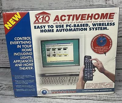 Vtg ACTIVE HOME X-10 PC-Based Wireless Home Automation System NEW SEALED 6pc Kit • $39.94