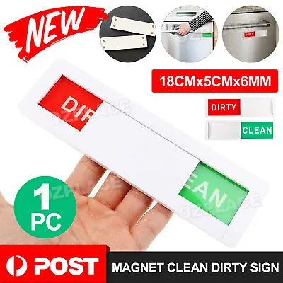 $5.95 • Buy 1x Creative Dishwasher Magnet Clean Dirty Sign Strong Magnet Indicator Tells AU