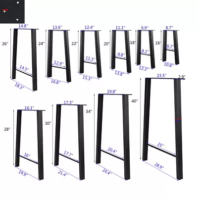 16  20  28  30  40  Inch Iron Table Legs Metal Coffee Table Legs Furniture Legs • $38.84