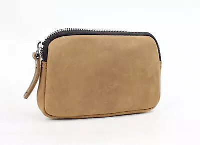 Vintage Leather Cowhide Leather Small Pouch LA92 - Vagarant Traveler • $45