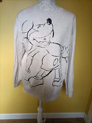 George Size 12/14 Women's Mickey Mouse Light Grey Sweatshirt. • £0.99