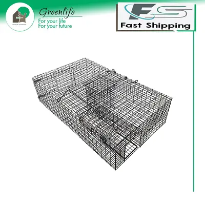 Rugged Ranch RATTR Ratinator Live Rat Squirrel Chipmunk Metal 2 Door Trap Cage • $75.89