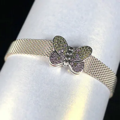 Genuine PANDORA Reflexions Bedazzling Butterfly Clip Charm - 797864CZM • £22.88