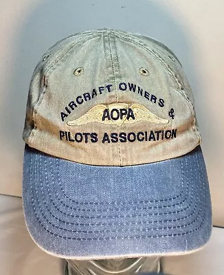 VTG Aircraft Owners Pilots Association Strapback Hat Adjustable Air Plane Flying • $16