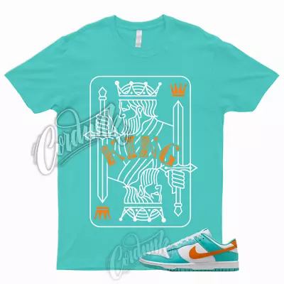 KING T Shirt Dunk Miami Low White Cosmic Clay Cactus Teal Orange Dolphin Aqua • $24.29