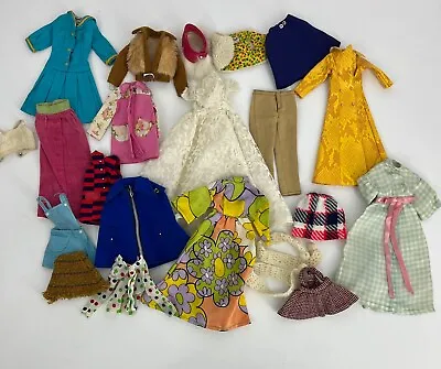 Vintage 1960s Barbie Clothes Lot Mod Doll Dress Skirt Francie Black Label Coat • $134.99