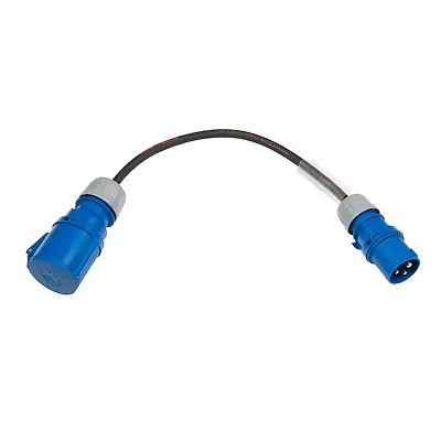 16Amp Plug To 32Amp Socket  0.5M - 20M HeavyDuty Adaptor Connectors 16-32A 230V • £24