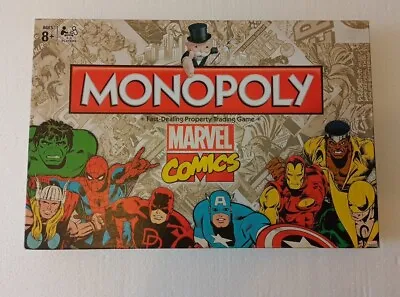 Monopoly Marvel Comics Edition Hasbro Board Game (2015) See Description  • £14.95