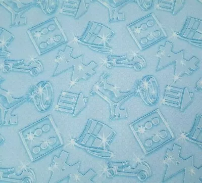 27  Mr Monopoly Hasbro Quilting Treasures Game Pieces Tonal Blue • $6.19