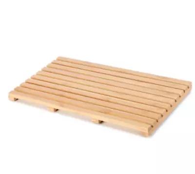 Bamboo Duck Board Wooden Bath Mat Shower Rug Timber Bathroom Floor Non Slip • $17