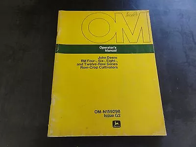 John Deere RM Four-Six-Eight-& Twelve-Row Series Row Cultivator Op Manual   G2 • $10