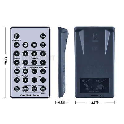 Remote Control For Bose Wave Soundtouch Music System AWRCC1 AWRCC2 Radio I II II • $23.39