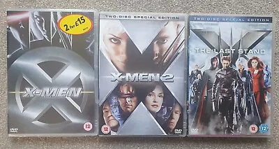 X-MEN DVD's Including X-Men X-Men 2 And The Last Stand. VGC. • £6