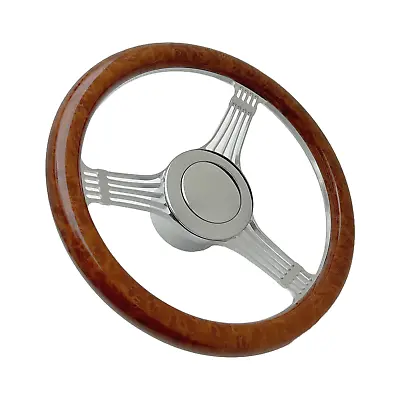 14  GM Steering Wheel Kit Banjo Style 9-Hole Car Truck Classic Real Wood Light • $159.95