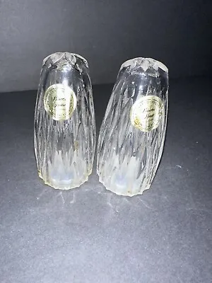 Vintage Princes House 24% Lead Crystal Salt And Pepper Shakers West Germany • $24.99