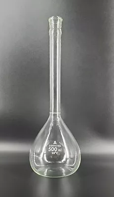 Vintage Mercer Glass Works Merco Kimax 500 ML Glass Volumetric Flask NIB NOS • $24.90