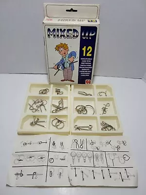 Vintage MIXED UP 12 Metal Puzzle Games From Jumbo Int. 100% Complete • $10