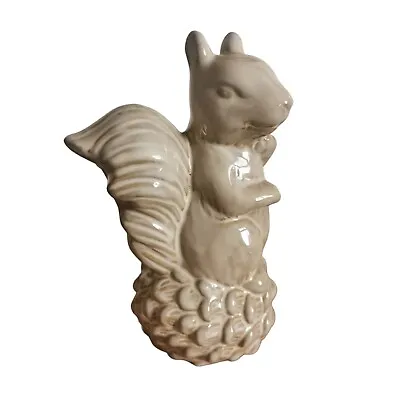 Vintage Decorative Squirrel Figurine Ornament - Glossy Ceramic / Studio Pottery  • £14.99