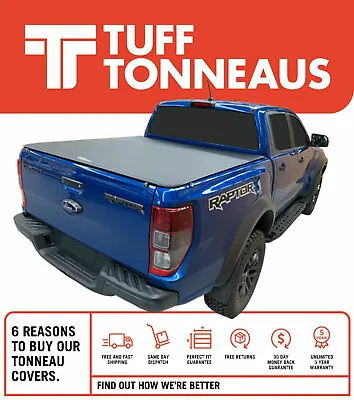 Tuff 'No Drill' Clip On 2.0 Tonneau Cover Fit Ford Raptor PX 1/2/3 Ranger 11-22 • $658.90