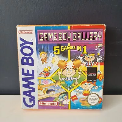 Nintendo Game Boy Gallery 5 Games In 1 With Box And Manual - Tested • £13.99