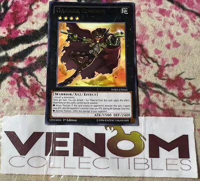 1x (VLP) - Gagaga Cowboy - WIRA-EN043 - Rare - 1st Edition YuGiOh • $4.55