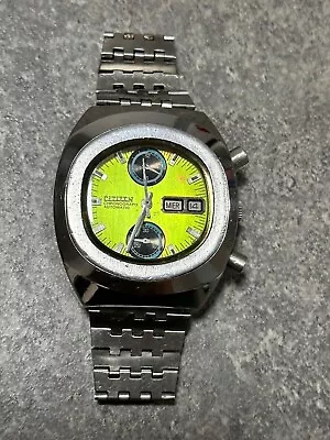 Very Rare Citizen Chronograph Automatic Watch Ref 67-9054 Running Japan Made • $133.50