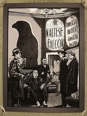 The Maltese Falcon Humphrey Bogart Movie Art Print Poster Mondo New Flesh Rare • $99.99