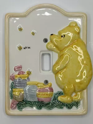Disney Classic Winnie The Pooh Ceramic Light Switch Plate Cover By Charpente • $14.99