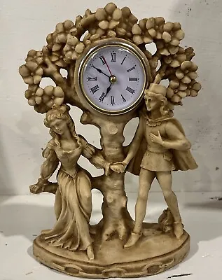 G Ruggeri Italian Sculpture Piece Relationship Couple Clock Lovers Courting Gift • $62.95