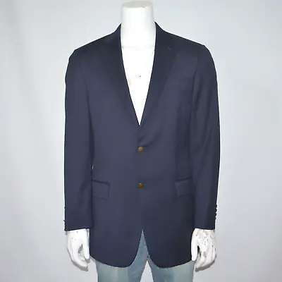 Mint HART SCHAFFNER MARX 100% Wool Navy Two Button Blazer Sz 40L • $35.95