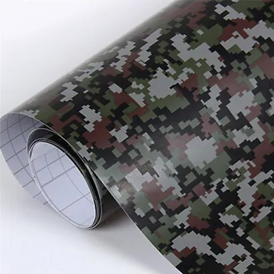 Large Triangle CAMOUFLAGE Car Vinyl Wrap DIY Auto Sticker Film Wrapping UK • £3.49