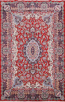 Red Floral Turkish Area Rug 6x9 Ft Luxury Living Room Carpet • $246