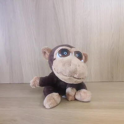 Russ Lil Peepers Duggleby Monkey Plush Stuffed Animal Beanie Toy Brown Eyes 10  • £5.99