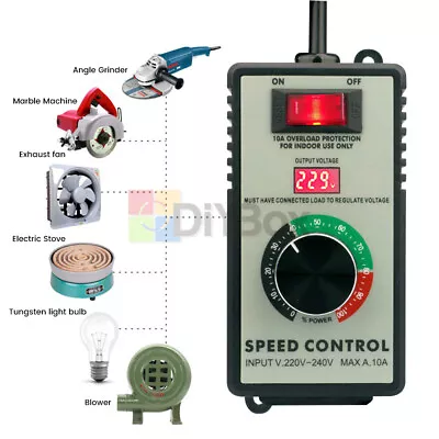 4000W LED Variable Speed Controller Electric Motor For Rheostat Fan AC 120V US • $24.95