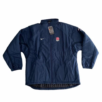 £50 • Buy Retro Bnwt Deadstock 2002 England Nike Rugby Union Coat Jacket Mens Large 42/44