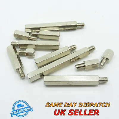 £3.05 • Buy Male-Female M4 Thread Pillar Hexagonal Nickel Spacer PCB Studs Standoff Hex