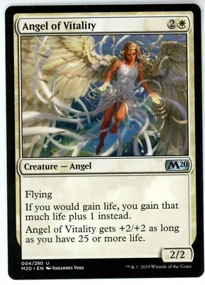 MTG - Angel Of Vitality - Core Set 2020 - #4 Magic The Gathering NM • $3.29