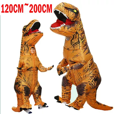 T-Rex Funny Dinosaur Inflatable Costume Party Cosplay Suits Adult Kids Funny AU • $13.99