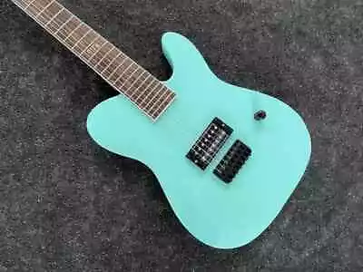 High Quality 7 String Electric Guitar Seafoam Green Body Black Accessories • $305.90