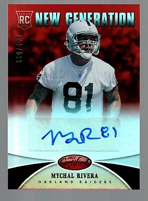 2013 Certified Mirror Red Signatures #283 Mychal Rivera 660/999 • $3