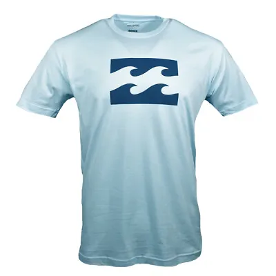 BILLABONG Men's T-shirt Surf Skateboard Snowboard Cotton Reg $26 Light Blue NEW • $15.99