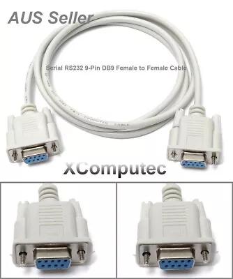 1m-1.3m Serial RS232 9-Pin Female To Female F-F DB9 Straight Link Lead Cord • $13