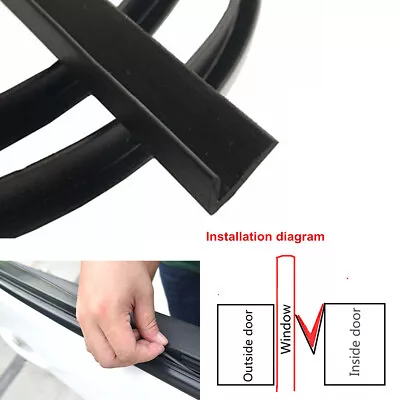 $16.14 • Buy 4M Vehicle Car Window Glass Gap Sealing Strip Weatherstrap Soundproof Universal