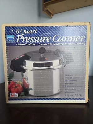 Mirro Vintage 8 Quart Pressure Canner W/Original Box M-0598-II • $28.95