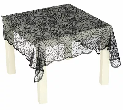 Spider Web Cobweb Table Cover Cloth Party Halloween Decoration Prop 70 X 95cm • £3.59