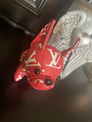 $89 • Buy Louis Vuitton Dog French Bulldog Brown At Picture Shows Key Chain Bag Charm